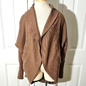 Brown Women's Coccon CardIgan By Wilfred DIDEVOT  ARITZIA. WASHED COLOR. SMALL